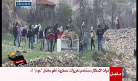 مواجهات في هذه اللحظات بين الشبان وقوات الاحتلال أمام معتقل