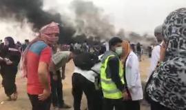 #مباشر من شرق خانيونس جنوب قطاع غزة في الجمعة السادسة من #مسيرة_العودة_الكبرى