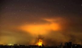 #شاهد ليل الغوطة الشرقية ... عشرات الغارات بقصف من الطائرات وراجمات الصواريخ