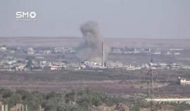 #سوريا.. الغارة الجوية من قبل الطيران الحربي على بلدة عقربا بريف #درعا