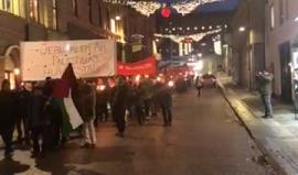 #شاهد #مباشر مظاهرة في مدينة أوبسيلا السويدية رفضا لقرار ترامب إعلان القدس عاصمة للكيان الإسرائيلي. #القدس_عاصمة_فلسطين