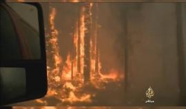 #شاهد حرائق كبيرة تلتهم مساحات شاسعة في فلوردا الأمريكية