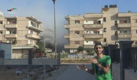 قصف لقوات النظام السوري على حي الوعر المحاصر في #حمص