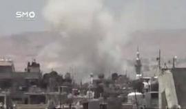 الغارة الجوية العنيفة التي استهدفت اطراف مدينة دوما بريف دمشق
#سوريا