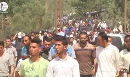 #شاهد
المشاركين في المواجهات في #مليونية_العودة شرق الوسطى

#أنا_راجع