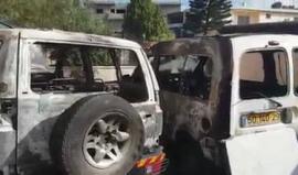 #شاهد مستوطنو عصابة "تدفيع الثمن" يحرقون سيارتين ويخطون عبارات مسيئة في قرية عارة شمال فلسطين المحتلة