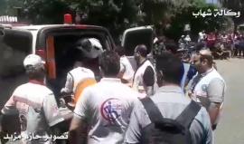 #فيديو اصابات برصاص الاحتلال شرق المحافظة الوسطى لقطاع غزة