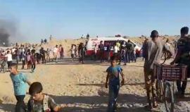 #مباشر| من فعالية #المقاومة_خيارنا من شرق مخيم البريج، وسط قطاع غزة. 
تصوير | سامي مصران