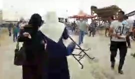 #مباشر قوات الاحتلال تستهدف المتظاهرين بوابل من قنابل الغاز شرق غزة