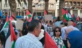 #مباشر  مسيرة في مدينة نابلس رفضا للعقوبات المفروضة على قطاع غزة و"صفقة القرن"