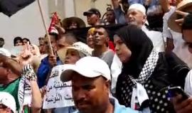 #شاهد #مباشر مظاهرات حاشدة في العاصمة التونسية تضامنا مع المسجد الأقصى