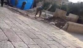 قوات الاحتلال تشرع في أعمال حفر في محيط باب الاسباط احد ابواب #المسجد_الاقصى.