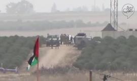 #شاهد تعزيزات لقوات الاحتلال على الحدود الشرقية لمدينة غزة بالداخل المحتل قبيل بدء الجمعة السادسة من #مسيرة_العودة_الكبرى 
تصوير/ عبد الرحمن الربعي