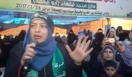 #شاهد 
كلمة زوحة الشهيد #مازن_فقهاء لعناصر كتائب القسام الذين حضرو لتقديم واجب العزاء
تصوير هدى نعيم
#قبلنا_التحدي