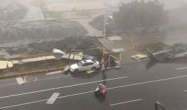 #شاهد الإعصار "ميرانتي" يصل إلى جنوب شرق الصين