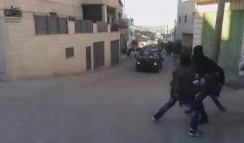 #شاهد .. هذا ما حدث عندما حاولت أليات الاحتلال اقتحام بلدة تقوع شرق بيت لحم اليوم .