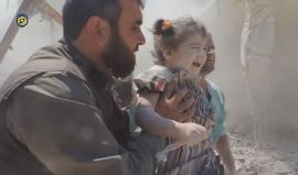 #سوريا: قصف جوي على منازل المدنيين في مدينة #الرستن بـ #حمص