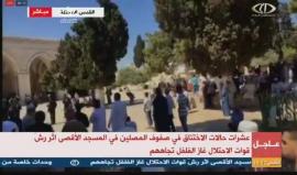 #مباشر توتر شديد في المسجد الأقصى المبارك والاعتداء على المصلين