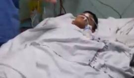 #شاهد الجريح الطفل محمود الجرجاوي "مريض بالسرطان" أصيب أمس برصاص الاحتلال خلال مشاركته السلمية في مسيرة العودة شرق غزة وصف جراحه بالخطيرة