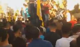 #شاهد  مراسم تشييع جثمان الشهيد سبأ أبوعبيد في سلفيت والذي ارتقى برصاص الاحتلال في قرية النبي صالح.