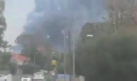 #شاهد انفجار مخزن العاب نارية في الداخل المحتل.