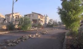 مشاهد من داخل ضاحية الأسد المحررة على مدخل الأكاديمية العسكرية غربي حلب