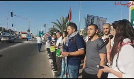 #شاهد | وقفة في مدينة أم الفحم بالداخل المحتل عام 48 للتضامن مع الاسرى المضربين منذ 12 يوما في سجون الاحتلال.