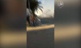 #شاهد مواجهات قبيل قليل بين الشبان وقوات الاحتلال في قلقيلية .