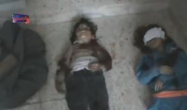 مشاهد مؤثرة.. 6 شهداء بينهم أطفال في مجزرة أرتكبها طيران النظام السوري بمدينة #الرستن بريف #حمص الشمالي