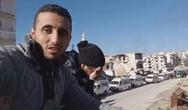 كيف خرج أهل #حلب من مدينتهم ؟! 
‏‏‎(Ibrahem Alhaj‎‏)