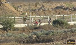 #شاهد المتظاهرون يقصون السياج الفاصل شضرق البريج وسط قطاع غزة