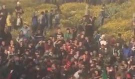 #شاهد تشييع جثماني الشهيدين زياد الحواجري وحماد أبو سويرح في مخيم النصيرات وهما من عناصر الأمن اللذين ارتقيا خلال عملية لاعتقال المتورطين في تفجير موكب الحمدالله .