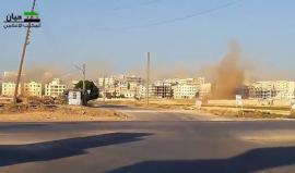 قصف على بلدة #حيان بريف #حلب الشمالي