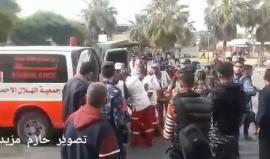 #فيديو اصابتان برصاص الاحتلال شرق البريج على حدود وسط القطاع تصلا مستشفى شهداء الأقصى