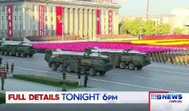 #شاهد كوريا الشمالية تتوعد برد "بلا رحمة" على أميركا وسط استعراض عسكري كبير