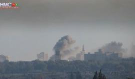 قصف جوي متواصل على حي الوعر المحاصر في مدينة #حمص