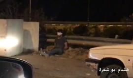 #شاهد  قوات الاحتلال تعتقل شاب على مدخل مدينة بيت لحم الجنوبي (النشاش).