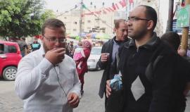 #شاهد| تضامن واسع في #غزة مع الأسرى المضربين عن الطعام في سجون الاحتلال