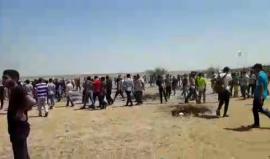 #مباشر من فعاليات #مليونية_القدس على الحدود الشرقية لمدينة خانيونس