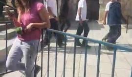 مسيره  للمستوطنين   في  ذكرى  توحيد  القدس   بث  مباشر  من  باب  العامود