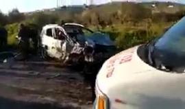 #عاجل #شاهد من مكان تنفيذ عملية الدهس في جنين والتي قتل فيها جنديين إسرائيليين واصيب 2 آخرين بجراح خطيرة، والاحتلال يزعم اعتقال المنفذ بعد ملاحقته وإصابته .