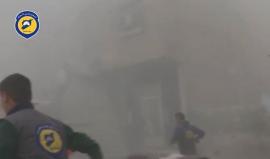 #شاهد| اللحظات الأولى عقب قصف مدفعية قوات الأسد على مدينة #دوما في الغوطة الشرقية بريف دمشق