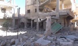 دمار كبير جراء القصف على أحياء درعا السورية