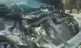 #فيديو إصابة شاب اصطدمت سيارته بدورية للاحتلال عند مدخل بلدة الخضر جنوب بيت لحم