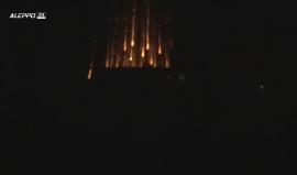 قصف جوي روسي بالقنابل الفوسفورية على بلدة كفرناها في ريف حلب الغربي .
تصوير : Mohammad Rasoul