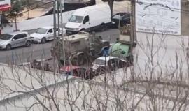 #فيديو مواجهات عنيفة مع الاحتلال في منطقة عين ساره بالخليل