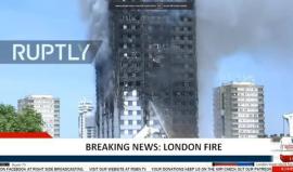 #مباشر السيطرة على حريق ضخم شب في برج مكون من 30 طابقا غرب لندن