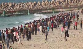 فيديو: مشاهد منوعة من الحراك البحري السادس الذي انطلق من ميناء غزة اليوم