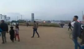 بث ماشر مع أحد الطواقم الطبية في مخيم العودة شرق غزة.