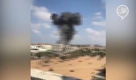 #شاهد لحظة استهداف موقع للمقاومة شرق رفح جنوب قطاع غزة